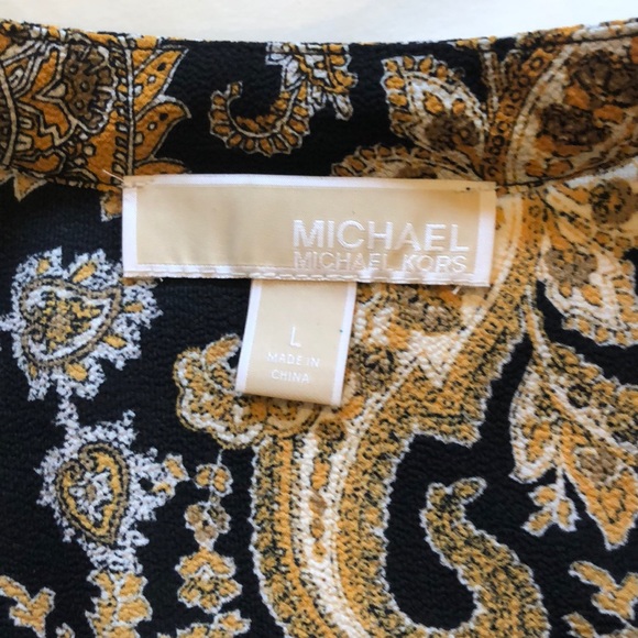 Michael Kors bell sleeve button down blouse. - Picture 6 of 7